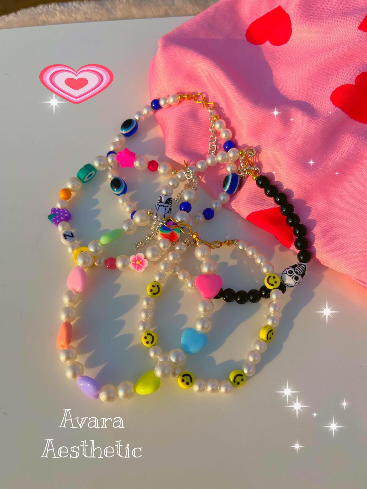 Smiley pearl bracelet 🥹