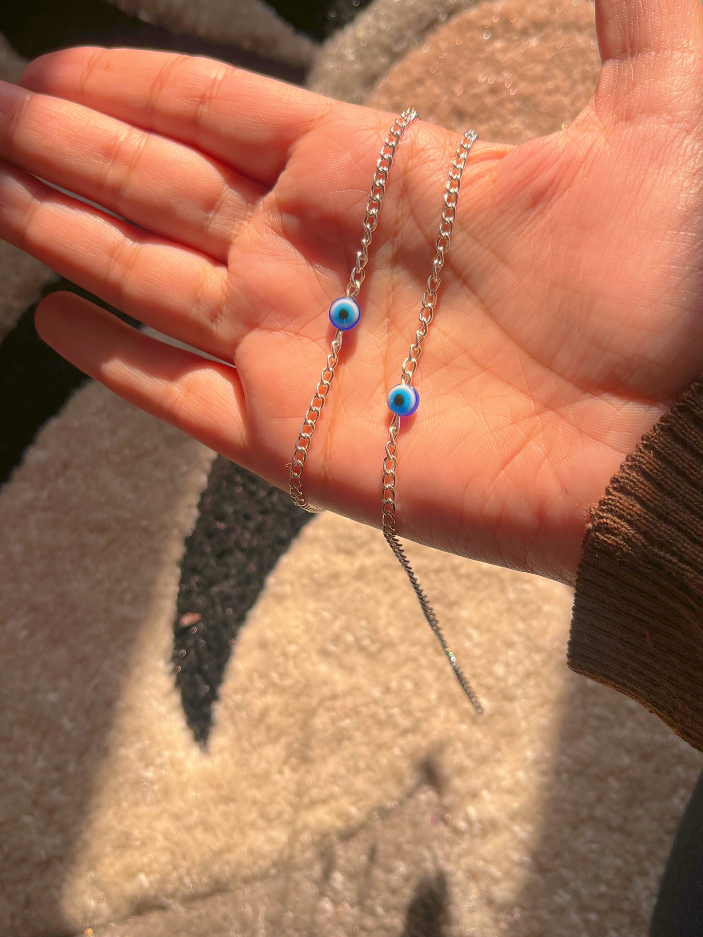 Evil eyes chain couple bracelets (two bracelets as shown)♥️🧿
