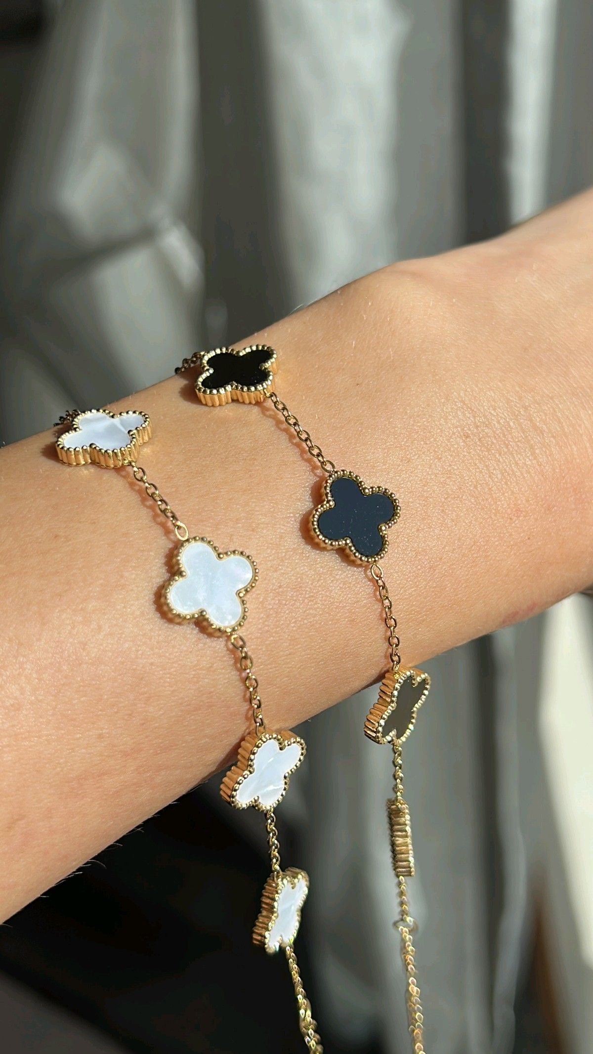 Vancleef clover 18k gold plated bracelet 🍀✨ ( Anti tarnish | waterproof | hypoallergenic)
