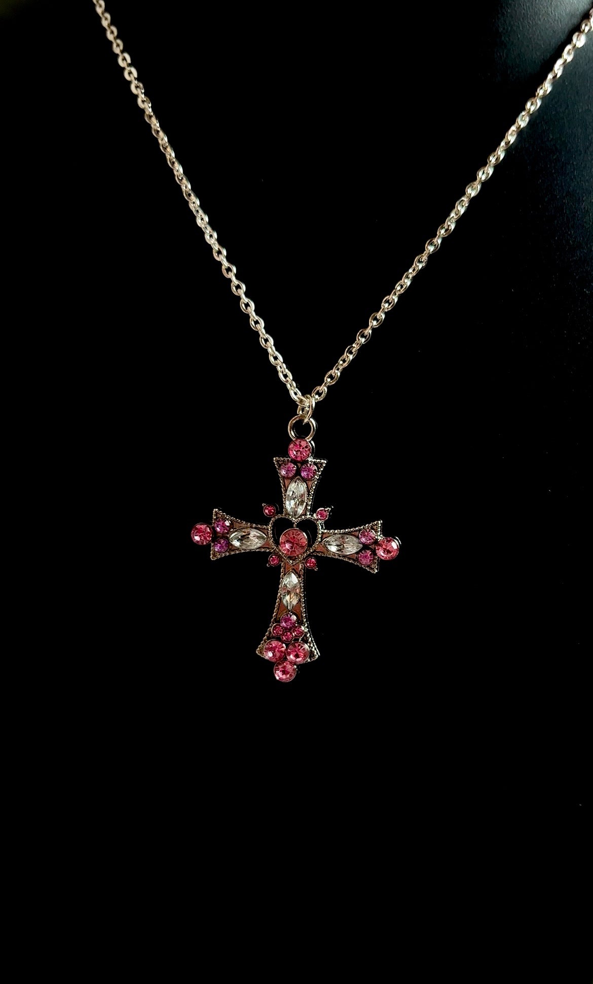 Inferna cross π gothic baddie necklace (Anti tarnish, unisex)