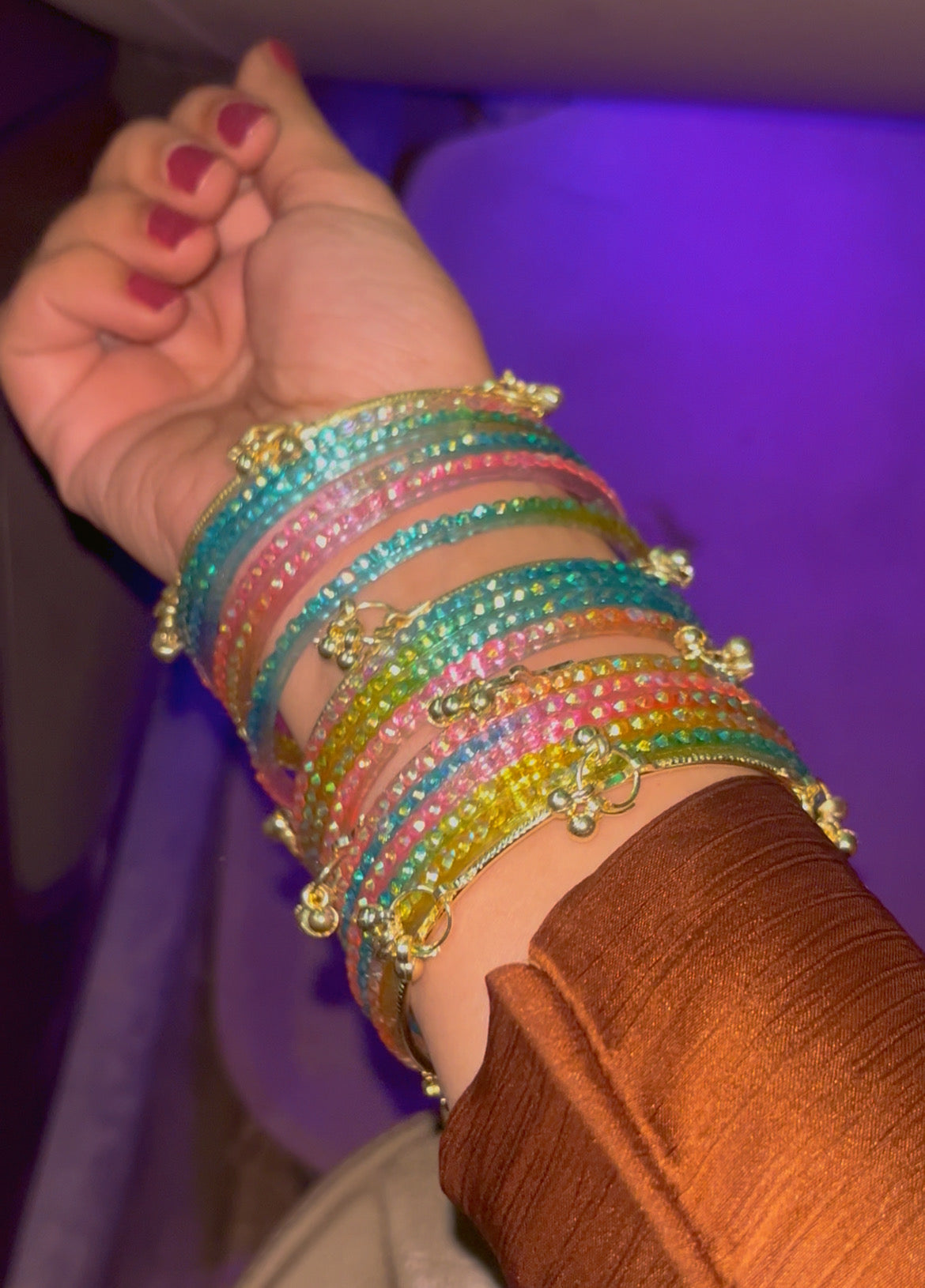 “Rangrez”“Kashmiri bangles set for women | traditional festive bangles | wedding wear bangles | ethnic jewelry India | stackable bangle set”