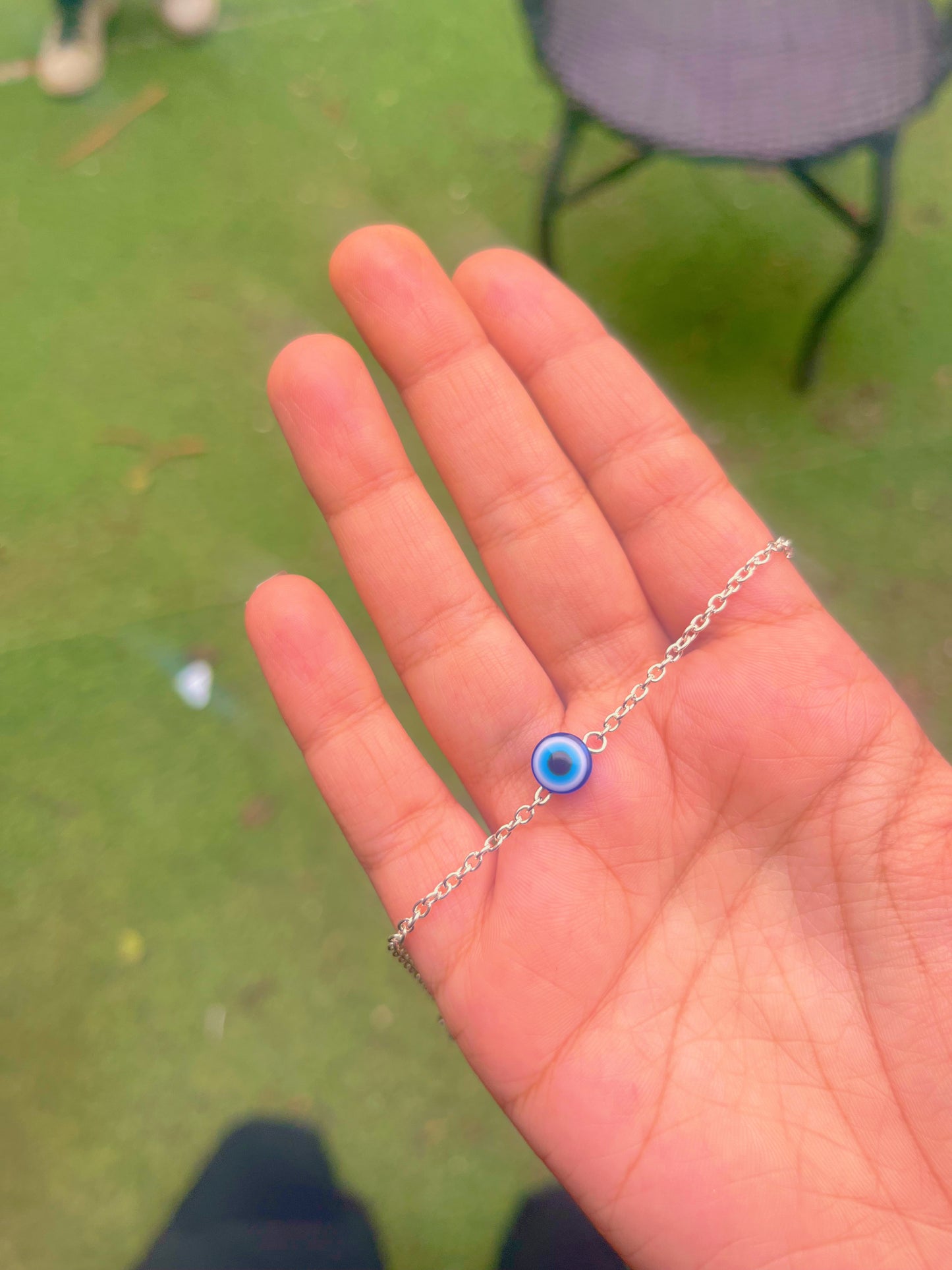 Evil eyes chain bracelet for him 🧿✨🫧🌷(the bracelet is adjustable)