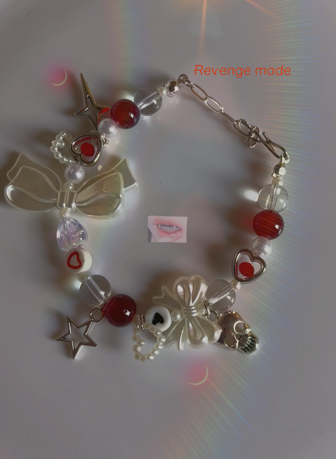 Revenge era ππβ¨ couqette theme handmade bracelet (adjustable)