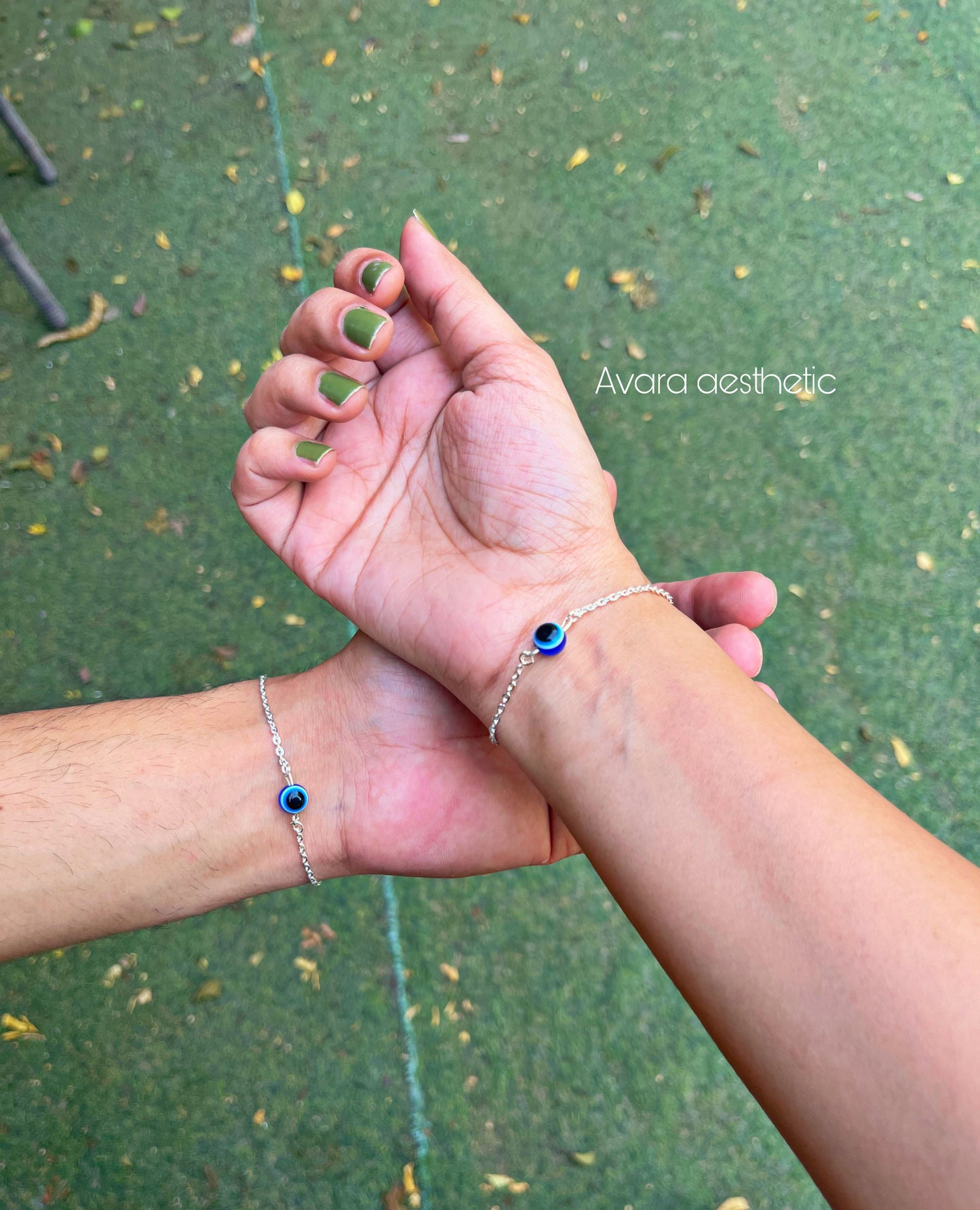 Matching Evil Eye Couple Bracelets – Adjustable Protection Bracelet Set for Couples & Best Friends