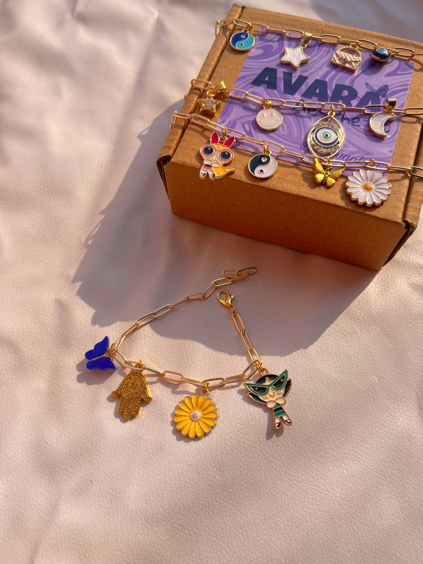 Charm theme bracelets🌸🎀🌷✨🌺(anti tarnish,adjustable) select from below