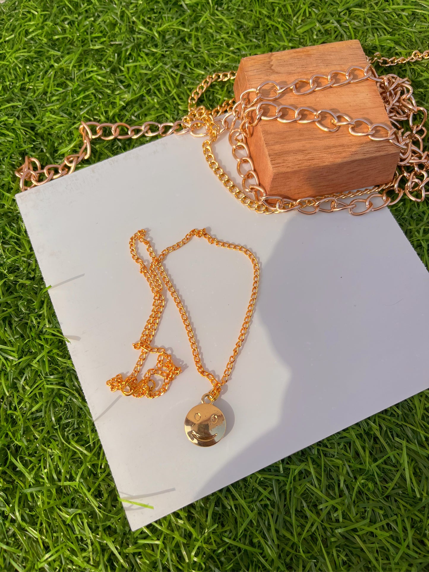 Evil eyes golden chain necklace