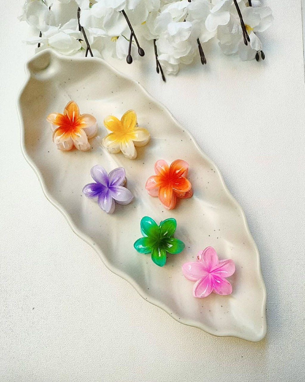 Pintrest flower clawclip ( Mini size ) glossy texture πΈπΌπ·