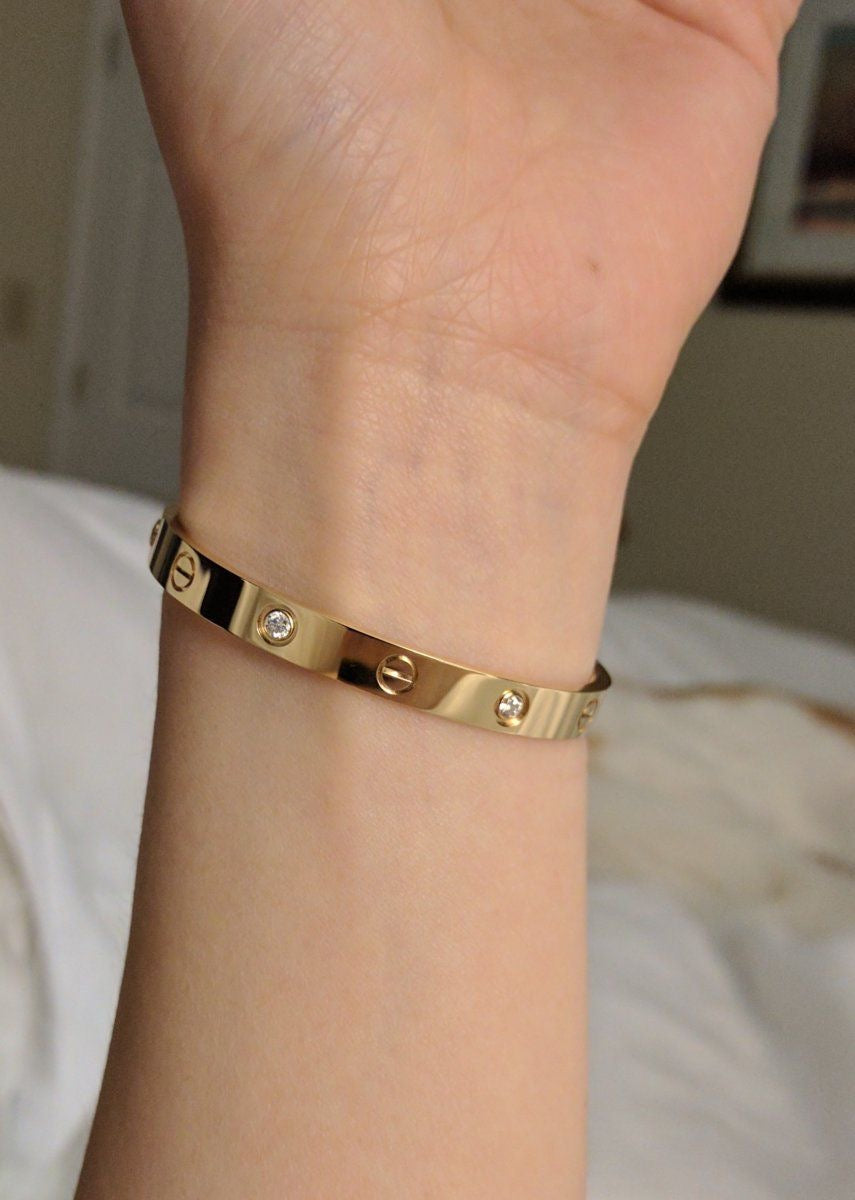 18K gold plated cartier bracelet ( Anti tarnish | waterproof | hypoallergenic) π