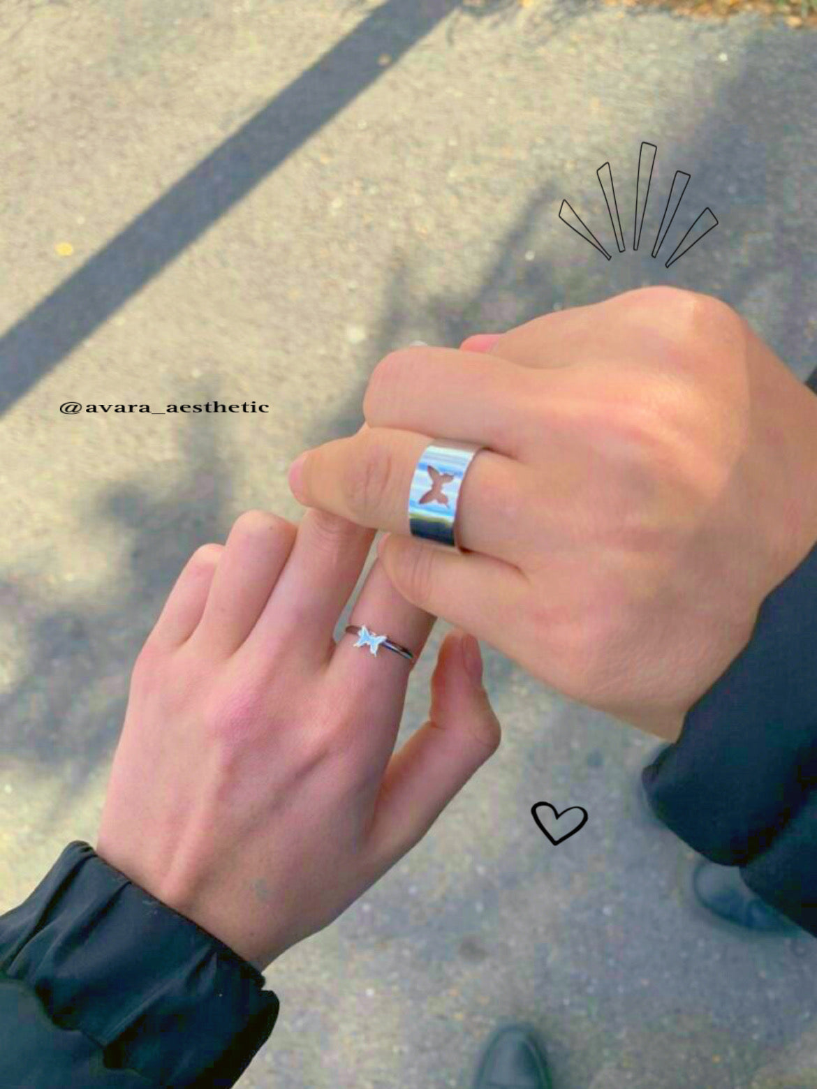 Suprise kinder π( there will couple butterfly rings combo there pair of two rings as shown )
