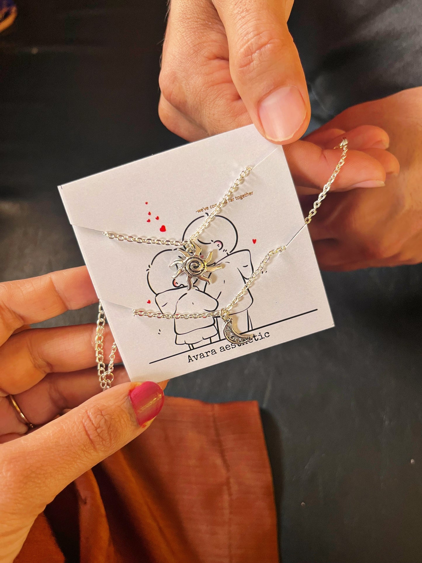 Matching sun moon theme couple bracelets combo βοΈπ stainless steel |dainty | anti tarnish .(consist of two bracelets as shown)