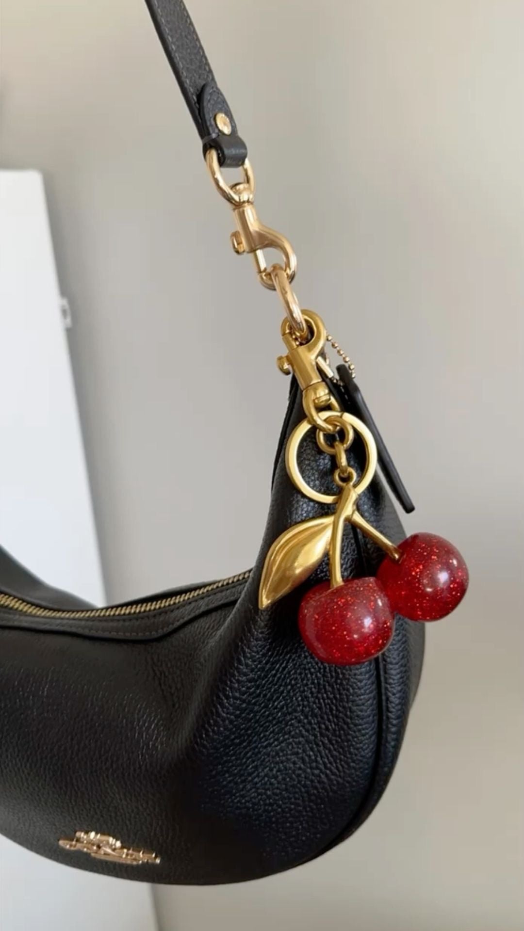 Viral cherrycore charm π premium quality, 18k gold plated , can be used as bagcharm , keyhcain !