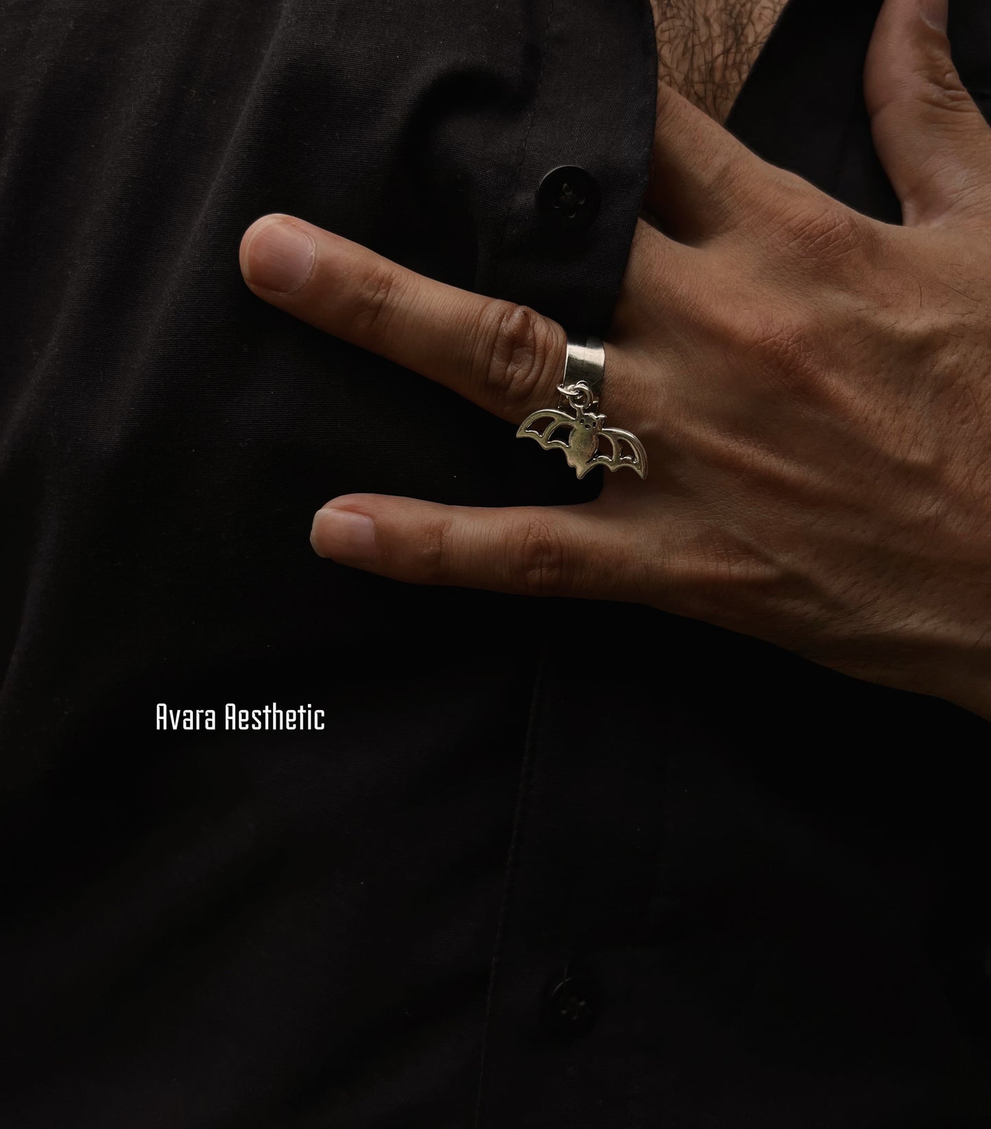 Batman character silver plated ring π¦ (ring is adjustable)