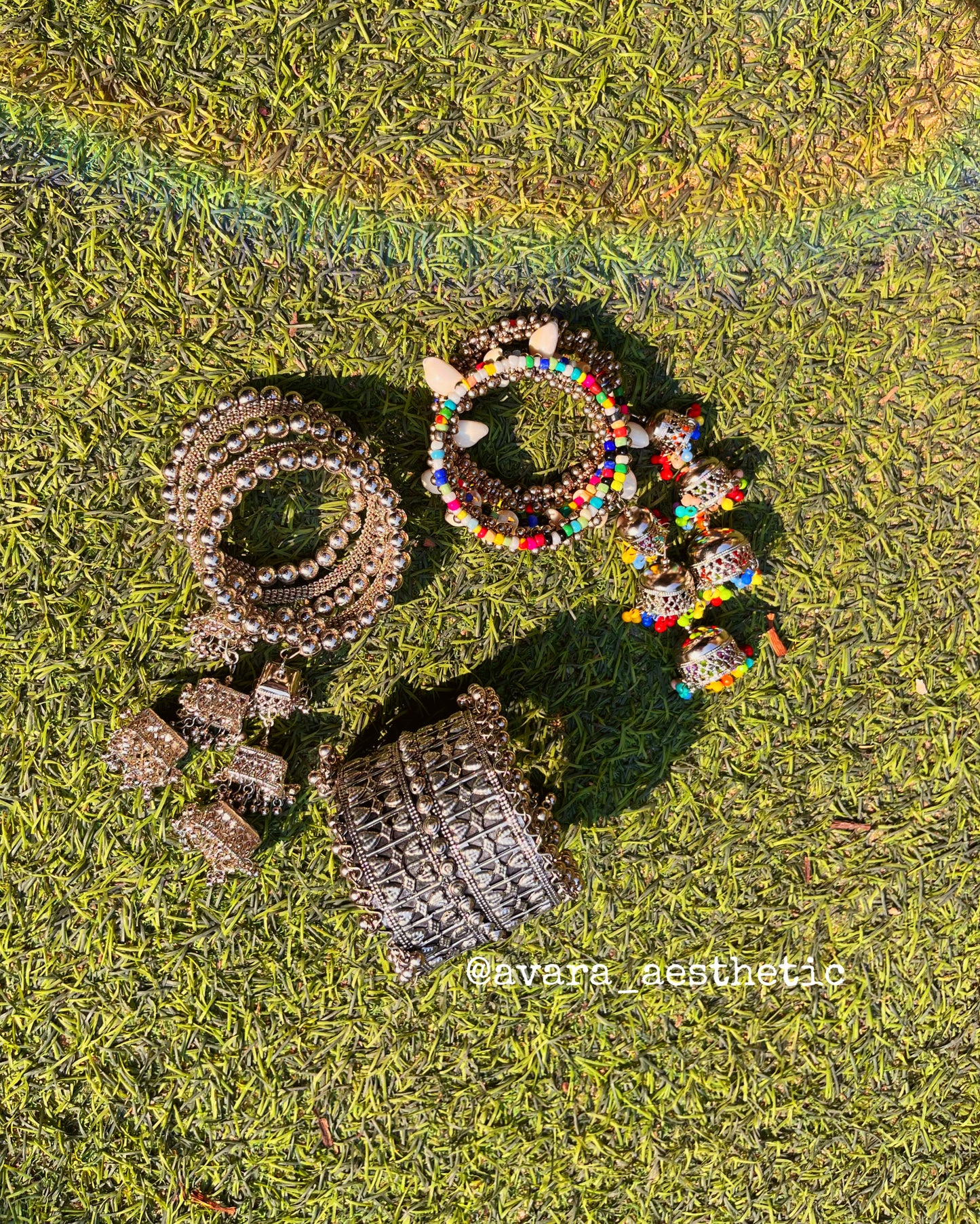 Gujarati cowry theme milticolored spiral kada bracelet 🪷♥️