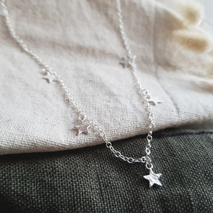 Star theme silver chain necklace ✨⭐️