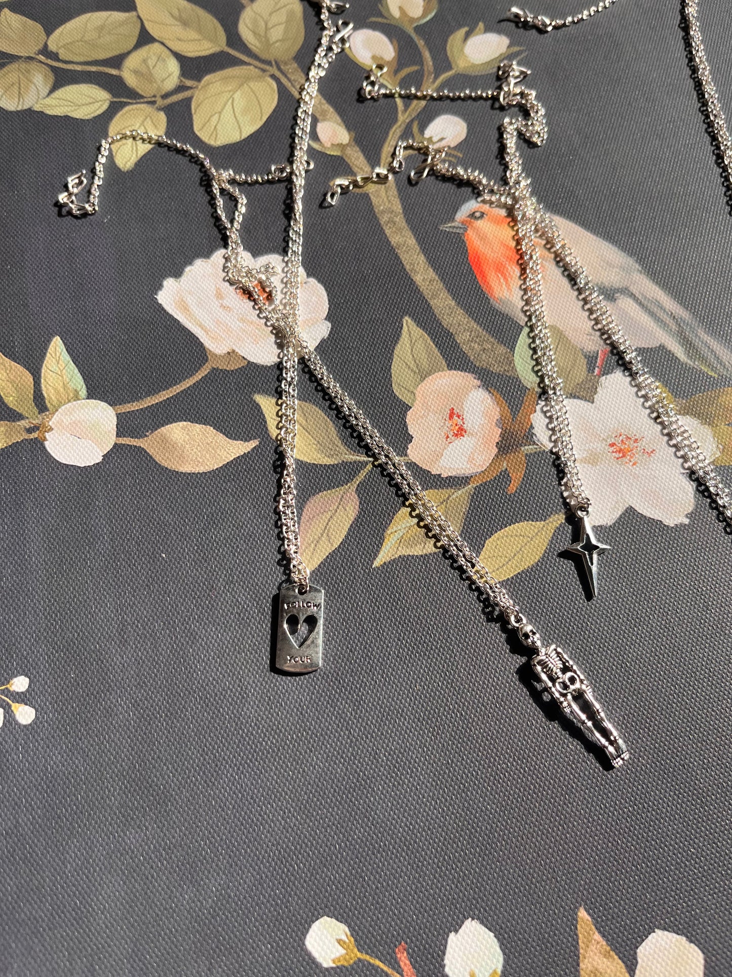 Ghosty charm necklace ☠️ Genz vibes