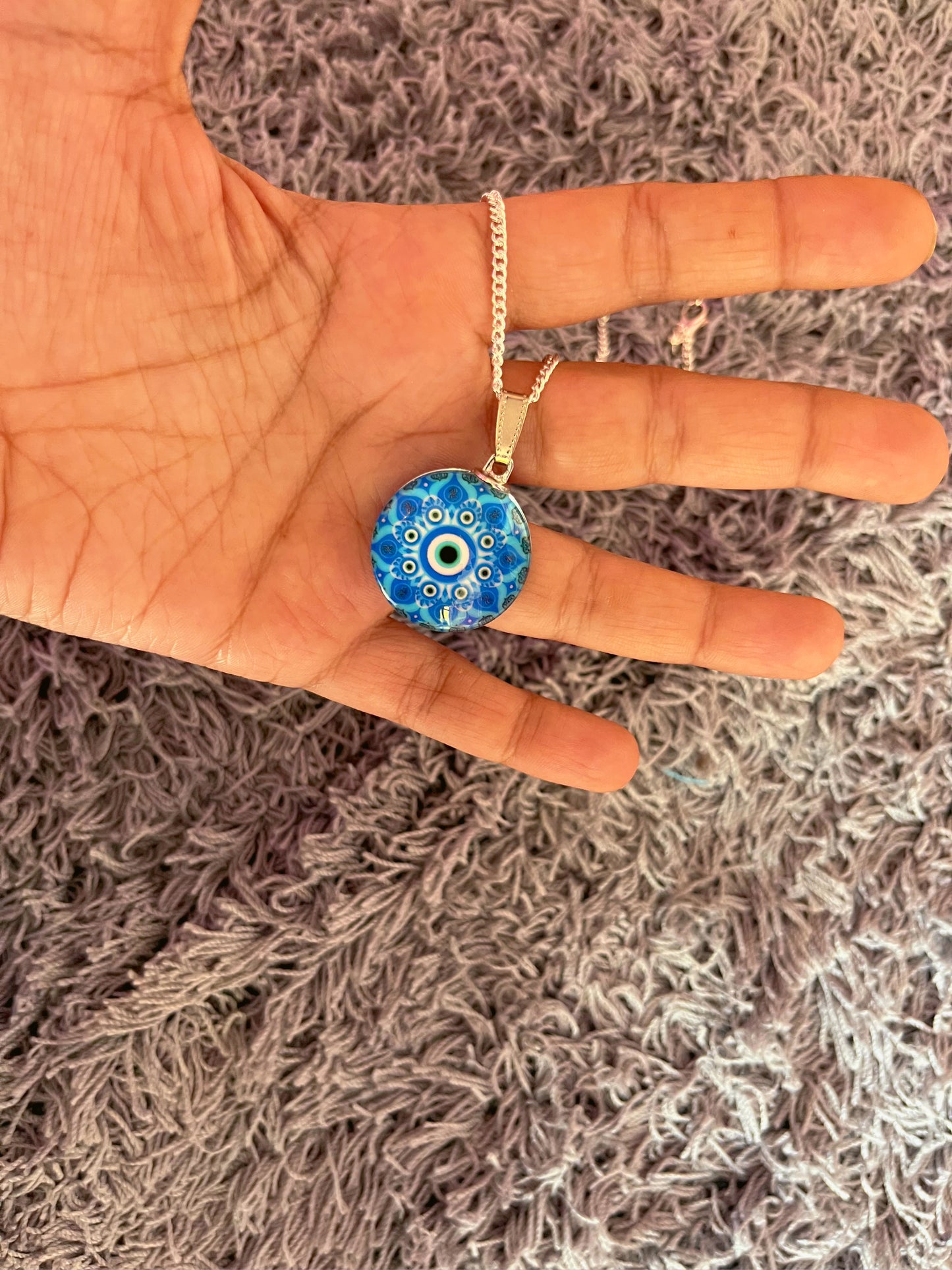 Fearless evil eyes chain necklace 🧿✨