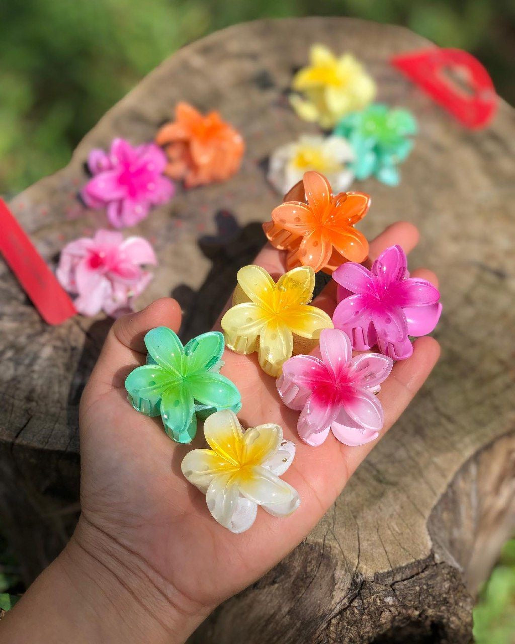 Pintrest flower clawclip ( Mini size ) glossy texture πΈπΌπ·