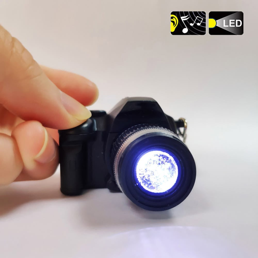 📸 Mini Camera Flash & Click Sound Keychain📸💖