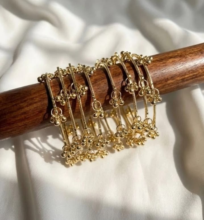 “Zar-e-Noor”“♥️Kashmiri bangles set for women | traditional festive bangles | wedding wear bangles | ethnic jewelry India | stackable bangle set”