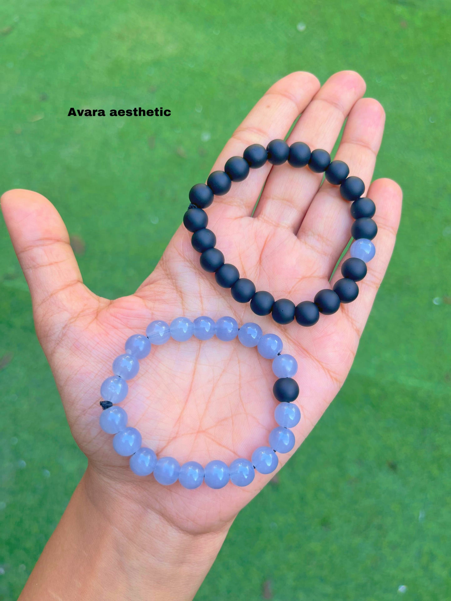 Grey black couple bracelets combo 🩶🖤