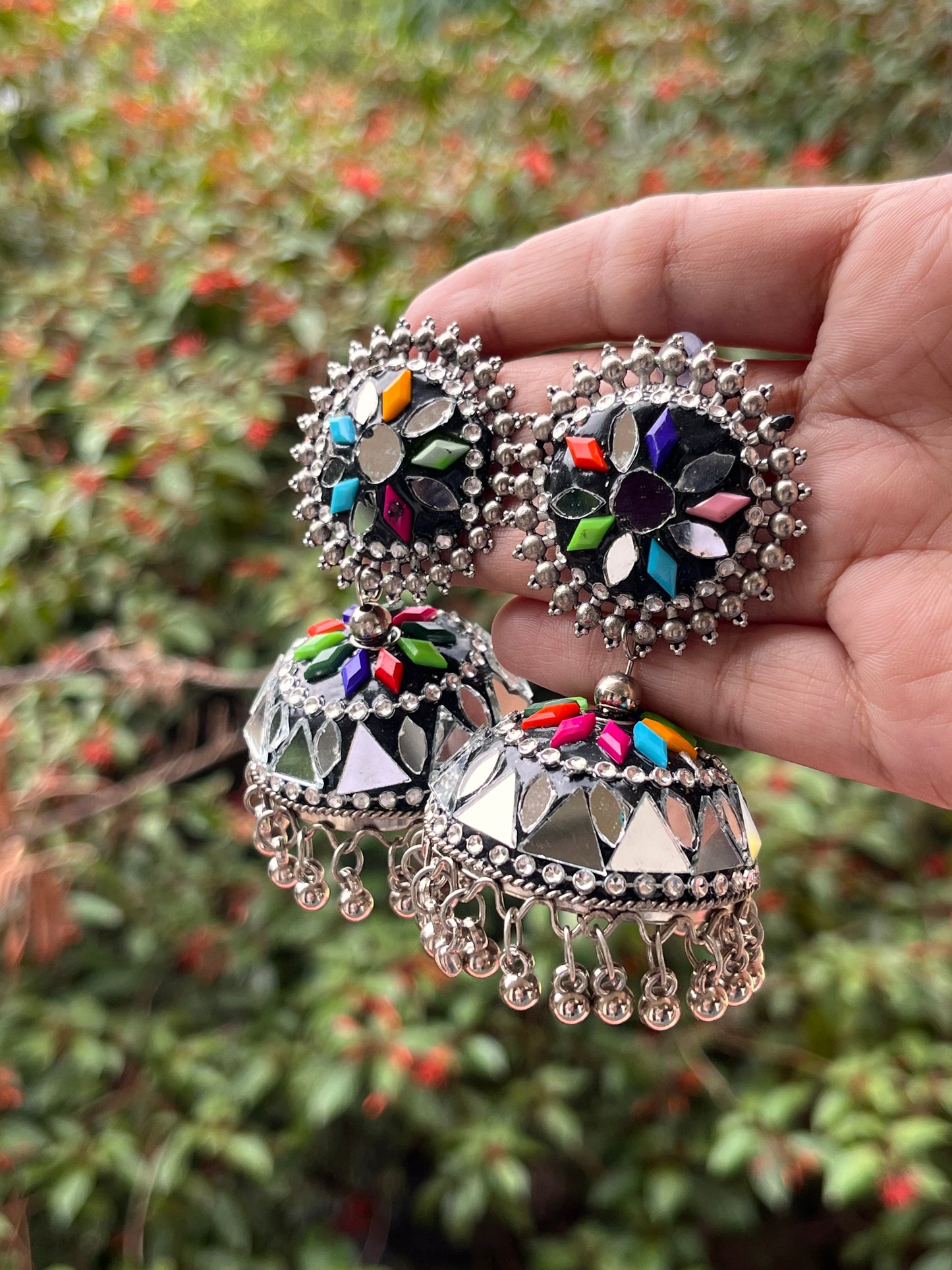 Multicoloured Nysa jhumka earrings π