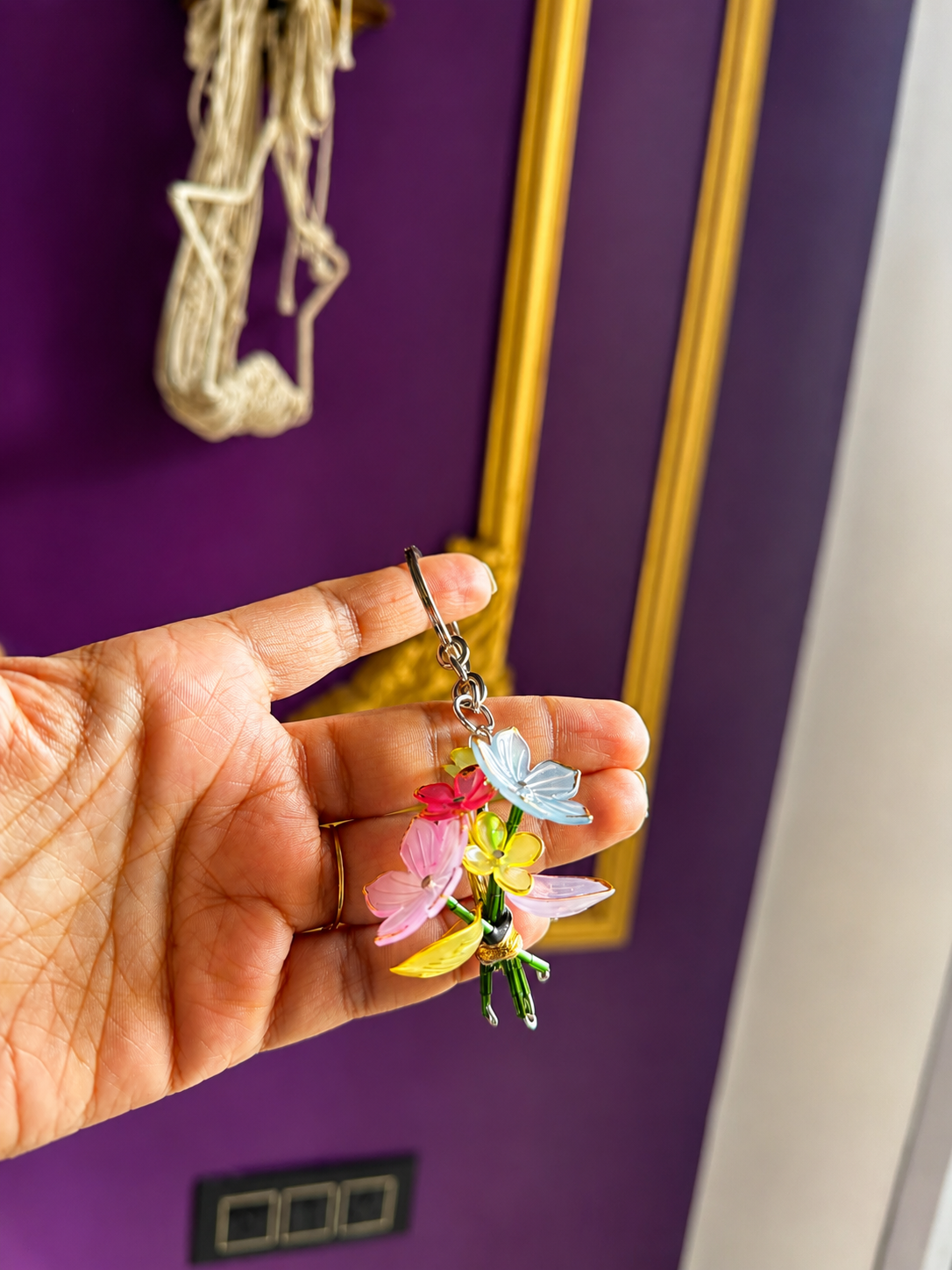 Handmade Floral Bouquet Keychain & Bag Charm🌸