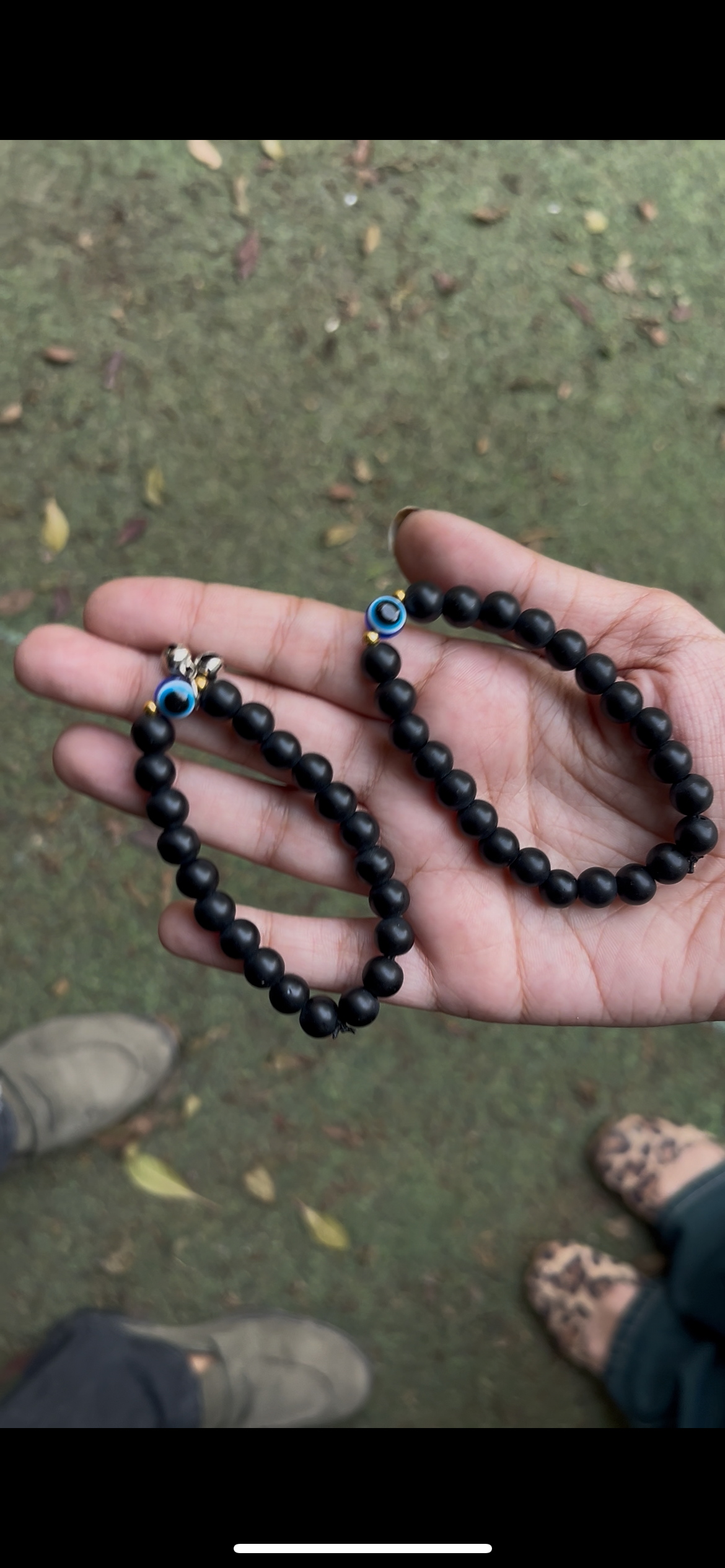 Matching nazar couple bracelets A bond protected and love connected 💙🧿 Comes with little ghungroo for girl as well🥹