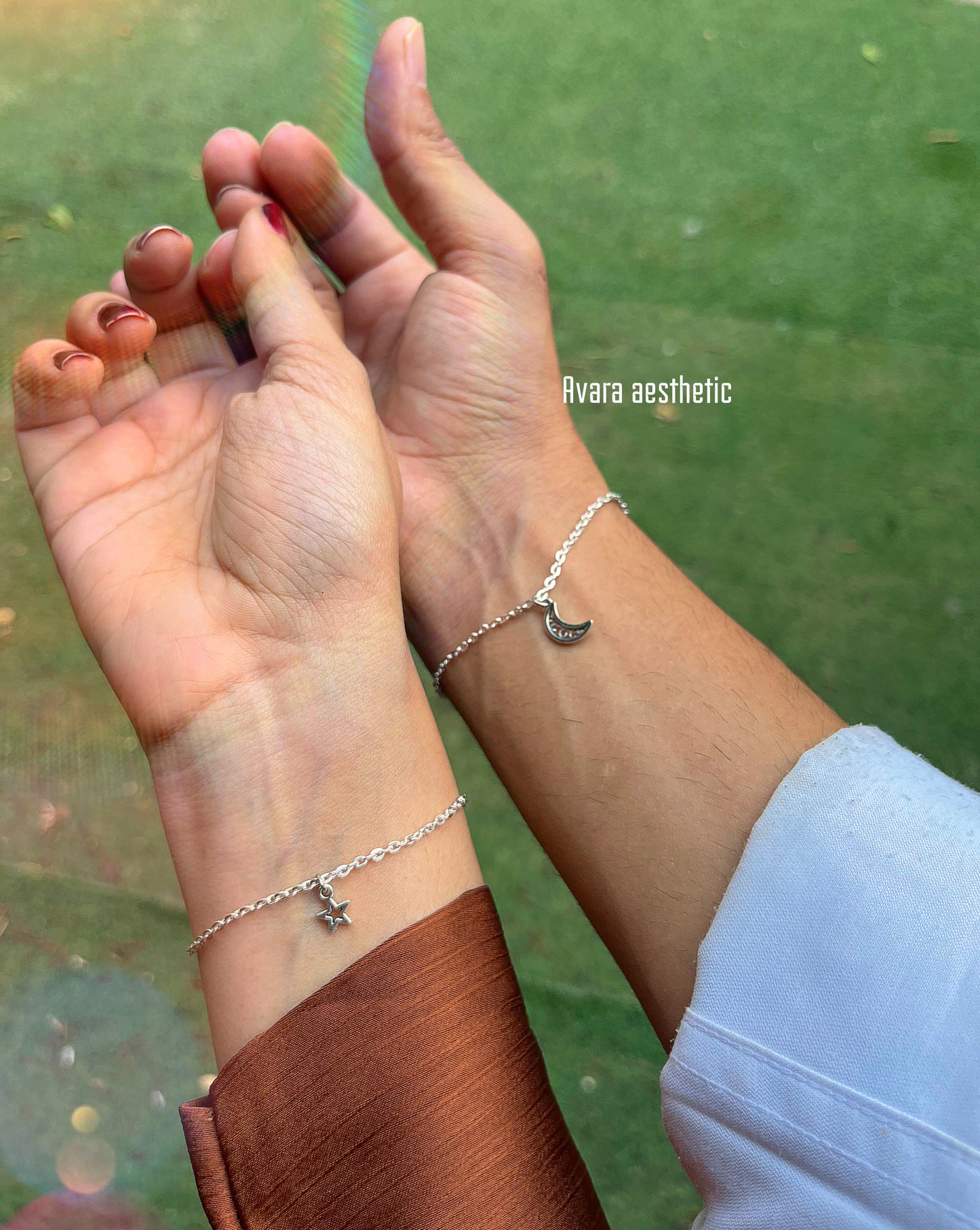 You’re his moon 🌙 she’s your ⭐️star matching couple /bestfriend bracelets (set of two bracelets as shown)
