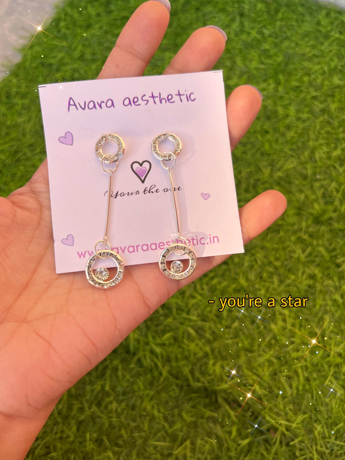 Elegent silver theme earrings✨