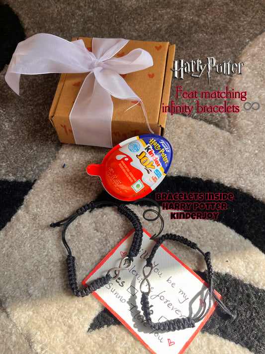Suprise harry potter kinderjoy ( infinity couple bracelets inside harry potter kinderjoy ♥️🥰)