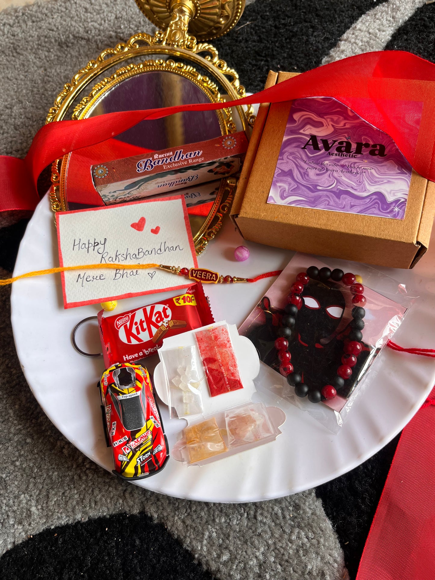 Rakhshbhandan hamper for bhai🥰 (consist of 6 items as shown ) read description for more details!