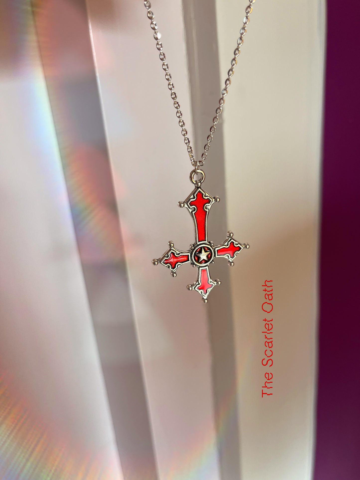 The scarlet oath ❤️‍🔥necklace!! Unisex , anti tarnish range .