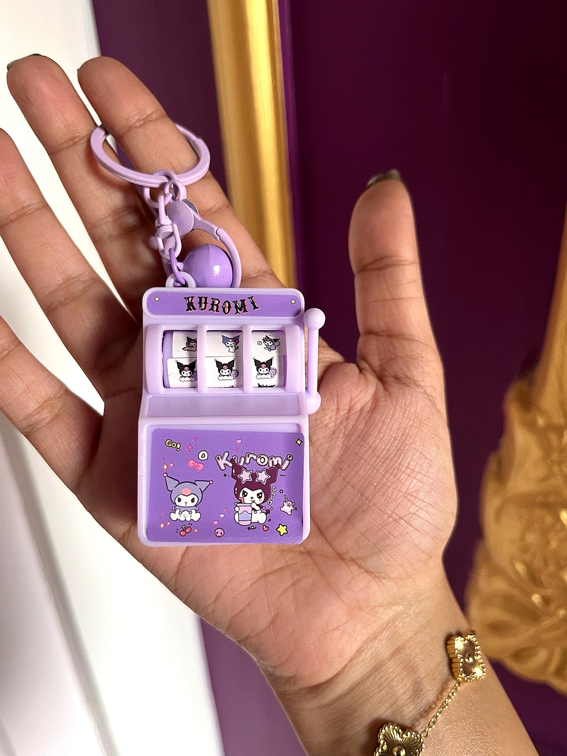 ✨ Kawaii Mini Slot Machine Keychain