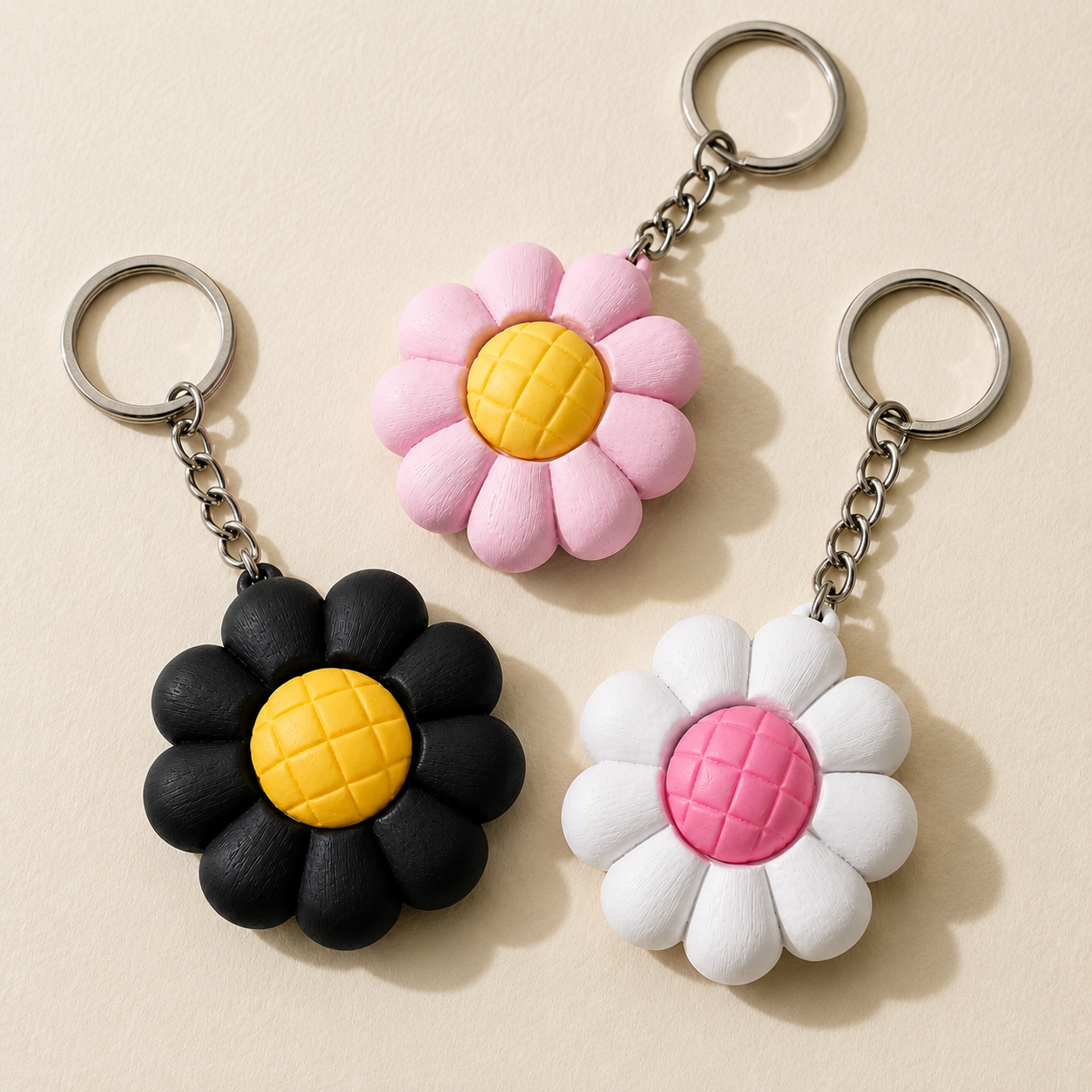 “BloomClick™ Flower Fidget Clicker Keychain | Cute Sensory Anxiety Relief keychain🌼

Meet the cutest little stress reliever you’ll carry everywhere! 💛