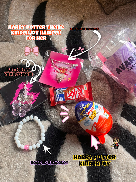 Harry potter theme kinderjoy hamper for her 💝🎀🥰(consist of Harry potter kinderjoy) 😭