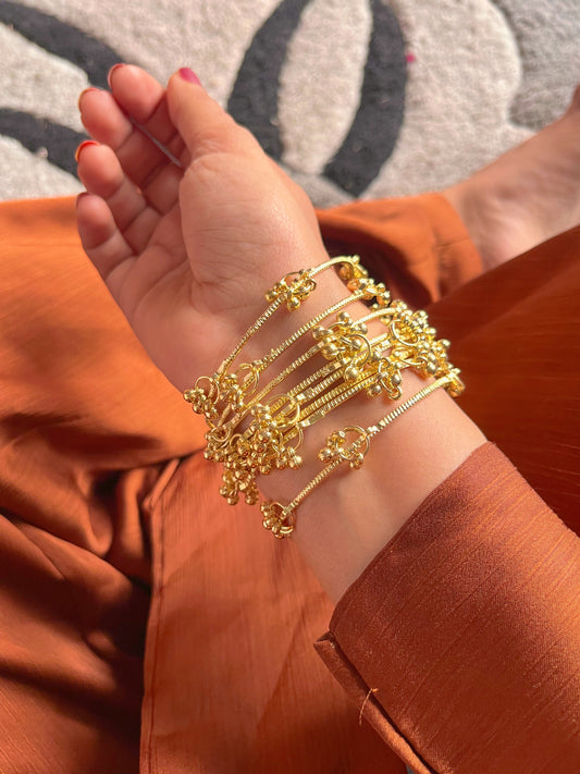 “Zar-e-Noor”“♥️Kashmiri bangles set for women | traditional festive bangles | wedding wear bangles | ethnic jewelry India | stackable bangle set”
