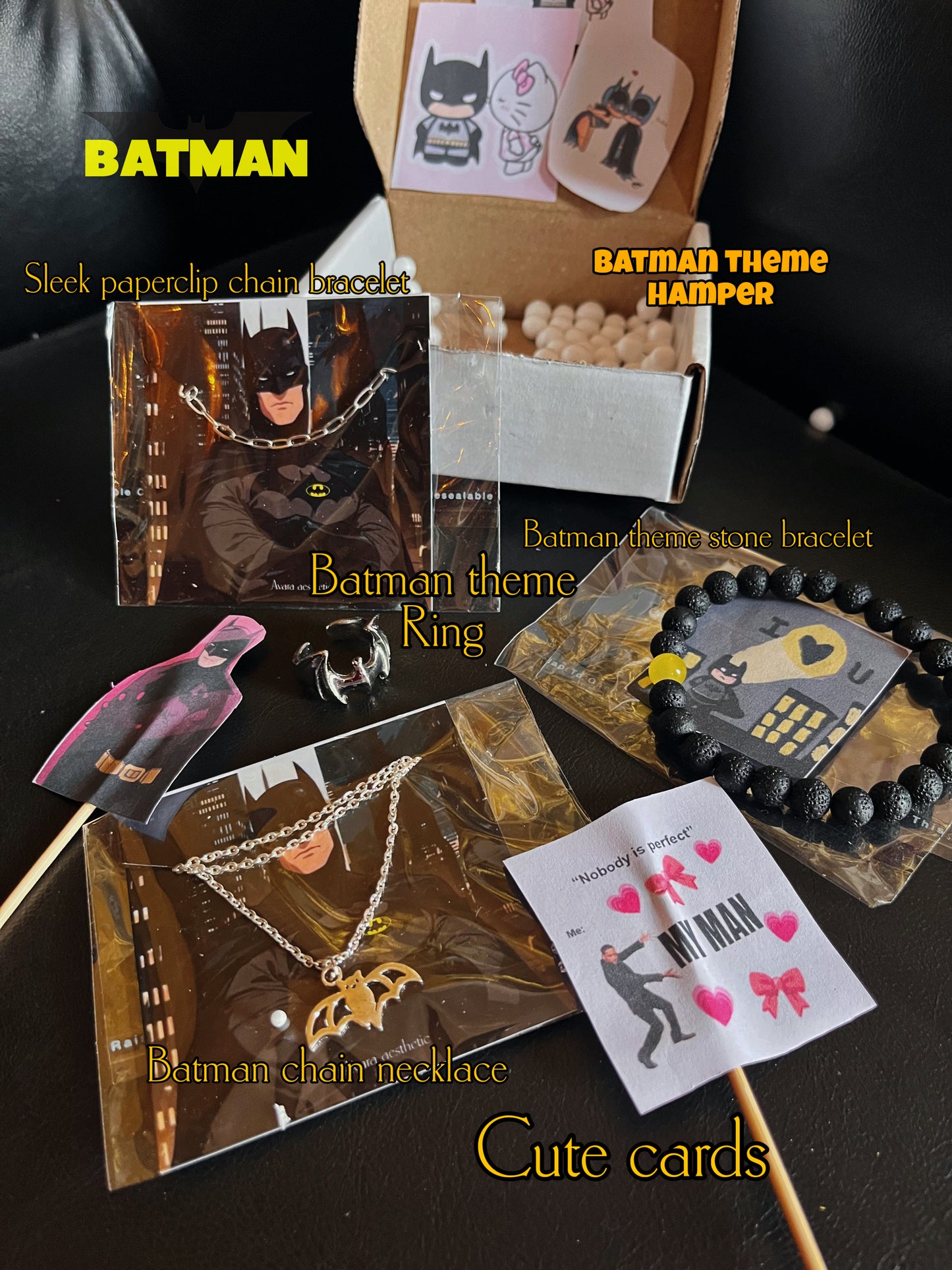 Batman theme gift hamper for him❤️🦇😍💌