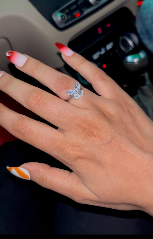 Silver plated butterfly ring 🦋