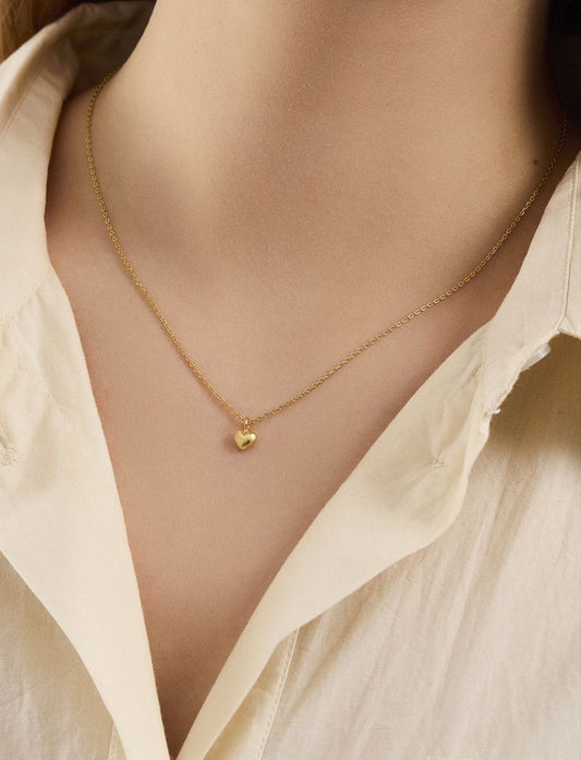 Golden heart chain necklace 💛