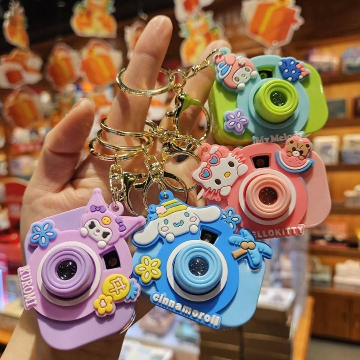 DreamBeam Projector Keychain ✨(shows cartoon characters in darkness when you click on button ) 🥰💝🎀