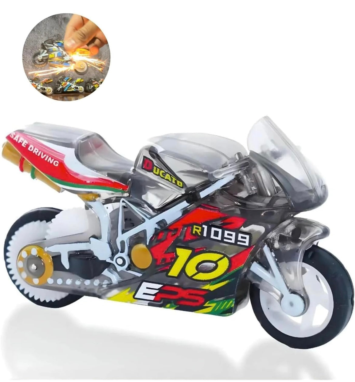MotoSpark LED Bike Keychain ✨🏍️ tiny bike crazy ⚡️sparks