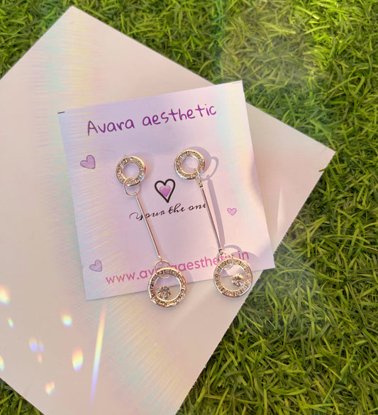 Elegent silver theme earrings✨
