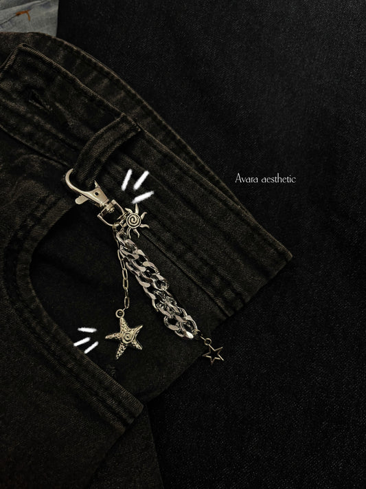 Minimal multi charm universe code jeans charms ( can be used as jeanscharm , keychain , phonecharm) 🔗🪐☪️🌠