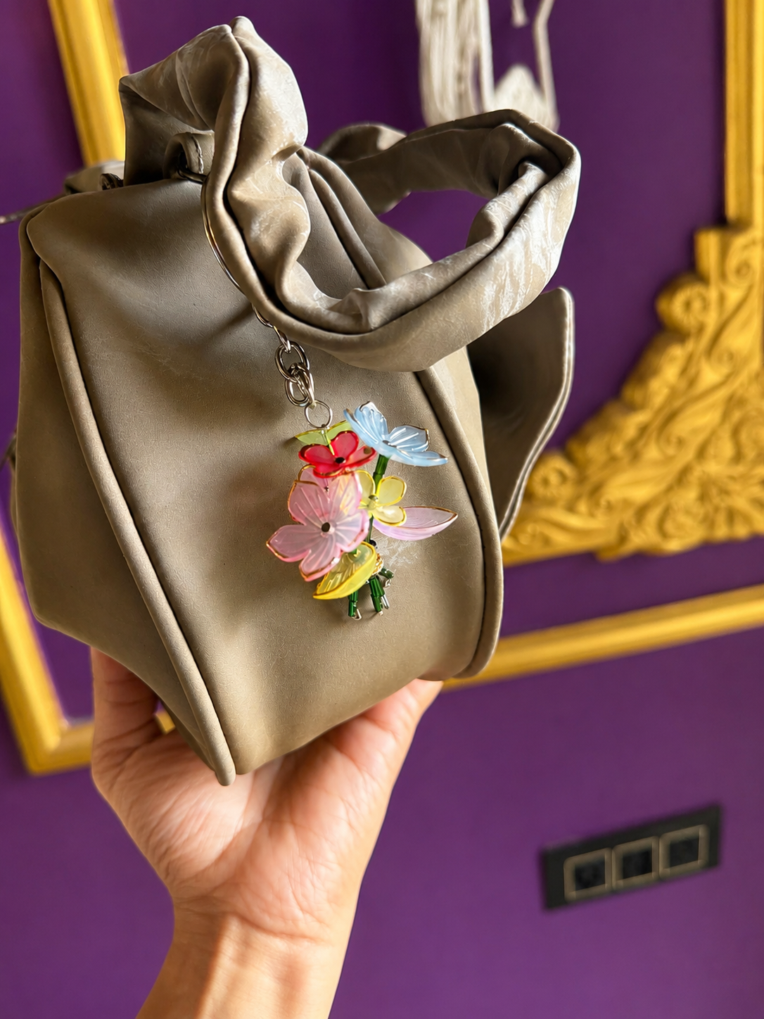 Handmade Floral Bouquet Keychain & Bag Charm🌸