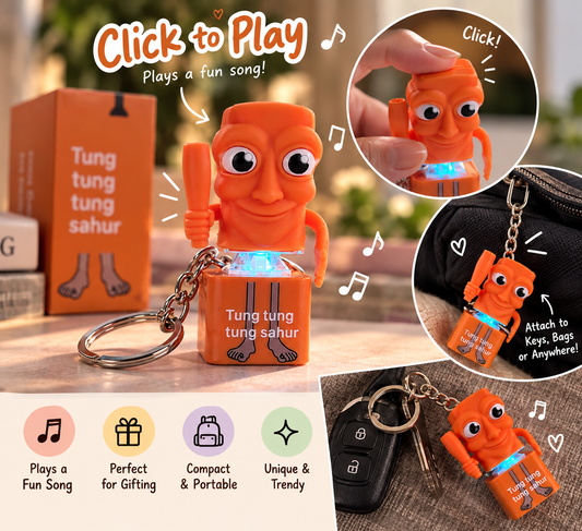 Tung Tung Sahur Music Clicker Keychain✨😌💌