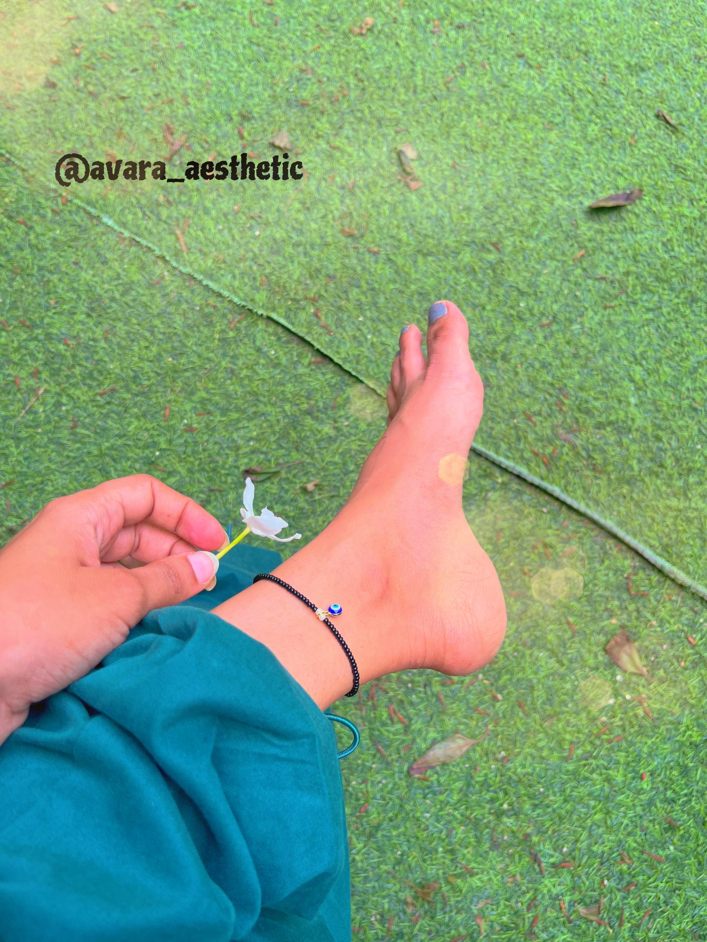 “Nazariya” beaded anklet (taki use kisi ki nazar na lage)❤️🧿🧿