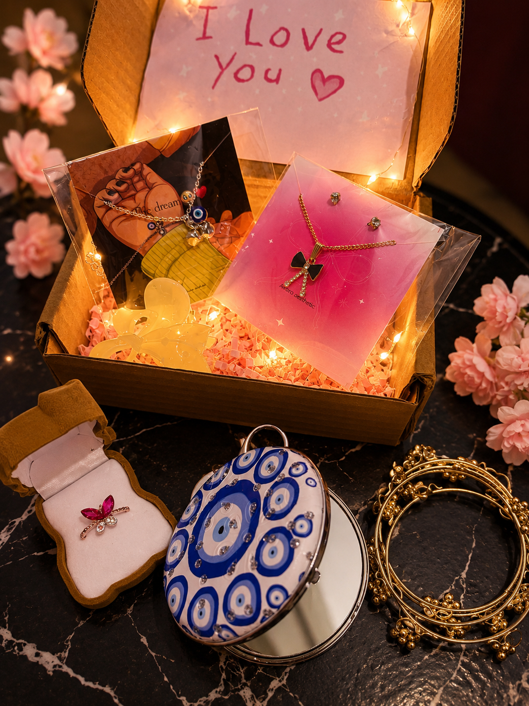 Dreamy Love Surprise Hamper – Premium Jewelry & 🎁gift box💖🎀