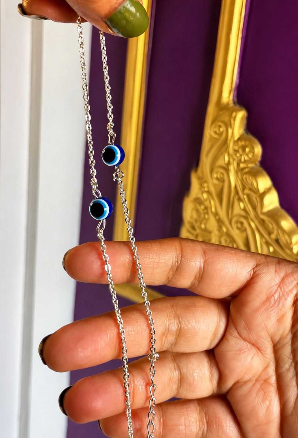 Matching Evil Eye Couple Bracelets – Adjustable Protection Bracelet Set for Couples & Best Friends