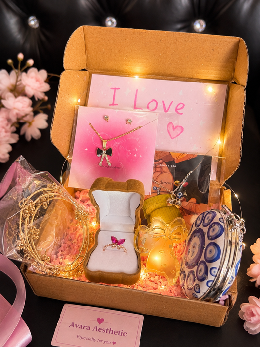 Dreamy Love Surprise Hamper – Premium Jewelry & 🎁gift box💖🎀