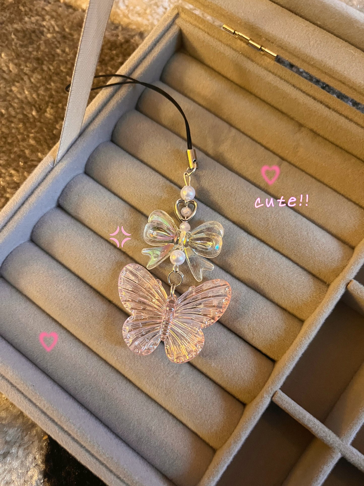Butterfly~core phonecharms 🐸🦋🎀